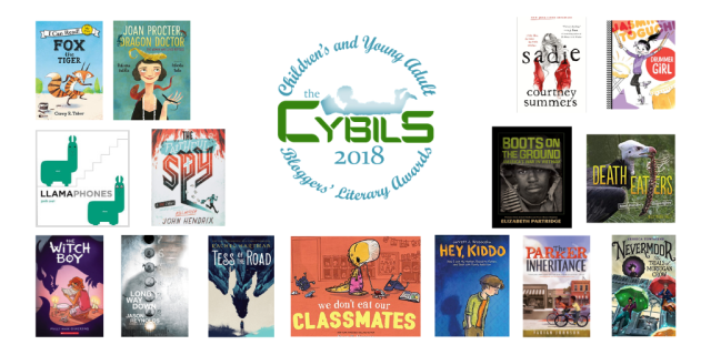 Covers of the 2018 Cybils Award winners
