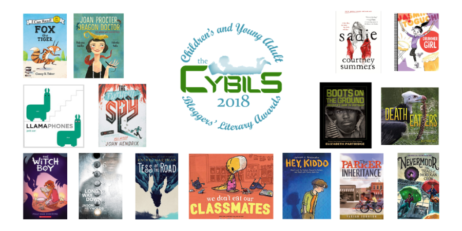 Covers of the 2018 Cybils Award winners