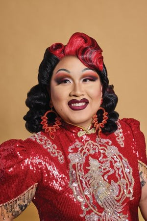 Photo of KYLE CASEY CHU in persona as Panda Dulce.